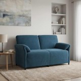 vidaXL Canapea cu 2 locuri albastru 158 x 83 x 95 cm Catifea 42033962