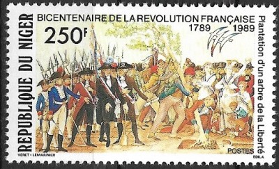 B1921 - Niger 1989 - Aniversari neuzat,perfecta stare foto
