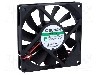 Ventilator 80x80x15mm, 12V DC, volum aer 62.86m3/h, lagar Vapo, SUNON - ME80151V1-000U-A99