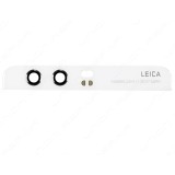 Geam Camera Spate Huawei P10 Plus, Alb, Inlocuire Obiectiv