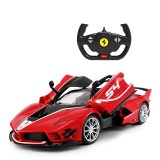 Masina cu telecomanda Ferrari FXX K Evo Rastar, 35 x 14.6 x 8 cm, 5 x AA, 10 km/h, tractiune 2 WD, anvelope cauciuc, Rosu
