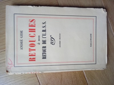 Andre Gide Retouches a mon Retour de l&amp;#039;URSS foto
