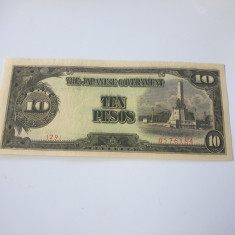 Filipine 10 Pesos 1943 UNC ( invazia japoneza)