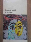 Despre Arta si Artisti - Jean Gimpel - Meridiane 1972 - Album Arta, Biografie Artist, Carte Ilustrata