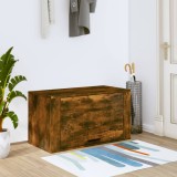 VidaXL Pantofar de perete, stejar fumuriu, 70x35x38 cm, lemn prelucrat