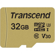 Card Transcend TS32GUSD500S microSDHC USD500S 32GB + Adaptor foto