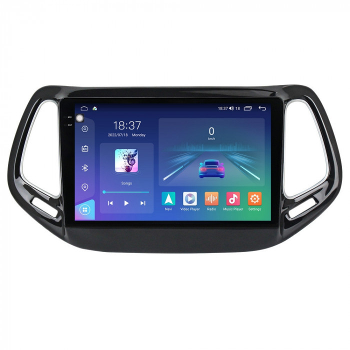 Navigatie dedicata cu Android Jeep Compass II 2016 - 2021, 4GB RAM, Radio GPS