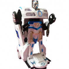 Masina transformer in robot 2 in 1, Canta si lumineaza, 2MX