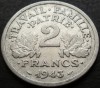 Moneda istorica 2 FRANCI - FRANTA, anul 1943 * cod 3107, Europa