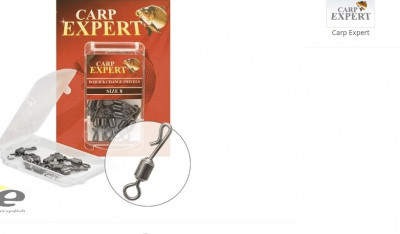 agrafa rapida pescuit crap Carp Expert Quick Change Swivel foto