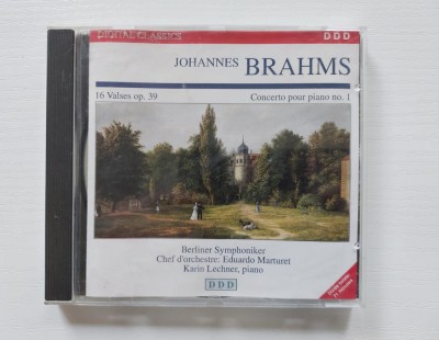 #CD: Johannes Bhrams, 16 Valses op 39, Concerto pour piano no.1, Berliner Symphoniker, Karin Lechner - piano foto