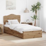 Cumpara ieftin Cadru de pat Stejar Artizanal 90 x 190 cm Lemn prelucrat