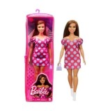 Cumpara ieftin Papusa Barbie Fashionistas - Satena cu rochie roz cu buline