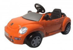 Masinuta cu pedale copii ToysToys Volkswagen New Beetle Portocaliu foto