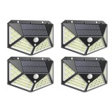 Cumpara ieftin Set Cu 4 Lampi Exterior Solare Calitate APF 222 Led cu Senzor De Miscare / Iluminare Puternica, Panou Solar si Baterie Reincarcabila