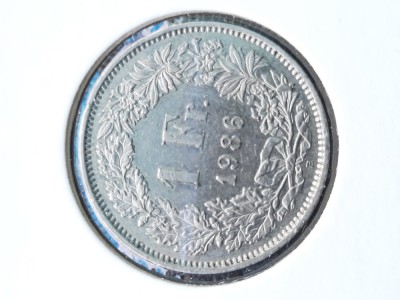 1 Franc 1986, Elvetia - G 4558 foto