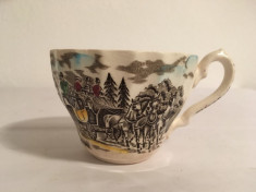 Ceasca portelan MYOTT Royal Mail, Staffordshire Ware, Made in England foto