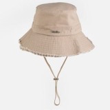 Palarie Bucket din Bumbac, Bej, Marimea 57, CMCLASS