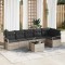 vidaXL Set de canapele pentru grădină 7 pcs Gri deschis Rattan poli 3346412
