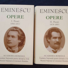 Mihai Eminescu – Opere. Poezii I, II (ed. de lux, Academia Romana, 2 vol.)