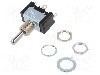 Intrerupator basculant, 3 pozitii, mod comutare ON-OFF-ON, SP3T, Nidec Copal Electronics - ET115E12-Z foto