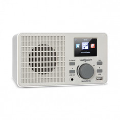 OneConcept TuneUp, radio cu internet, 5 W, WLAN, USB, display HCC, ie?ire prin linie, alb foto