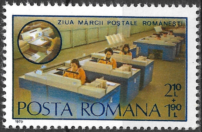 ROM&Acirc;NIA 1979 - LP 996 - ZIUA MĂRCII POȘTALE ROM&Acirc;NEȘTI - SERIE MNH