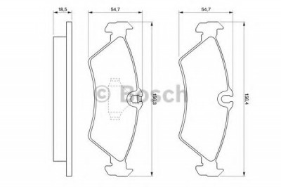 Set placute frana,frana disc VW LT II platou / sasiu (2DC, 2DF, 2DG, 2DL, 2DM) (1996 - 2006) BOSCH 0 986 424 219 foto