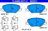 Placute Frana ATE 13.0460-5511.2 Opel Insignia B Tourer Grand Sport Sports Tourer Combi Van MK II