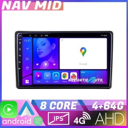 Navigatie Audi A4 B6 Octa Core KIT 050 EDOTEC-LITE Android Ecran 720P Octa Core 4 64 Carplay CarStore Technology
