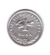 Moneda Croatia 1 kuna 2017, stare buna, curata
