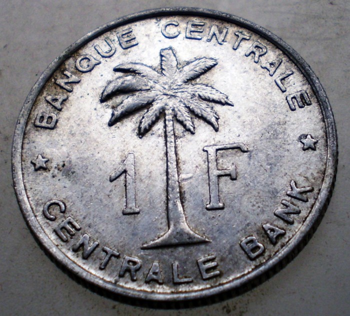 7.698 CONGO RUANDA URUNDI 1 FRANC 1959