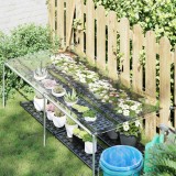 vidaXL &Icirc;mpătură cu ochiuri Transparent 1 x 2 m Polietilenă 3429344