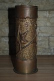 Vand vaza fabricata din obuz- Trench art ww1- de colectie