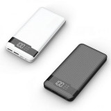 Baterie externa CD222, 2 USB, LED, 8000mAh, QC 3.0, 2 culori, 8000 mAh