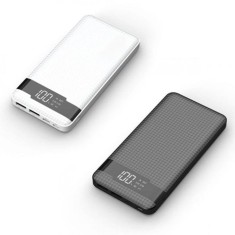 Baterie externa CD222, 2 USB, LED, 8000mAh, QC 3.0, 2 culori foto