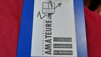 program FC Chemnitzer - FC Tot Erfurt foto