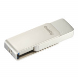 Memorie USB Hama Rotate Pro, 32GB, USB 3.0, Argintiu, 32 GB