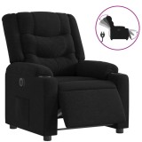Cumpara ieftin Fotoliu rabatabil electric, negru, material textil