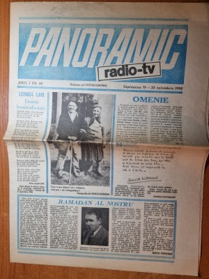 panoramic radio-tv 19 - 25 noiembrie 1990 foto