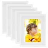 Cumpara ieftin Rame foto 3D, 5 buc., alb, 21x29,7 cm pentru foto 15x20 cm