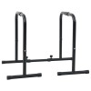 Bară Flotări Dips vidaXL Negru, Oțel Vopsit, Ajustabilă 96-117cm, 116x66x74.5cm, Fitness Casă