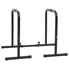 vidaXL Bară de flotări Negru 116 x 66 x 74.5 cm Oțel vopsit &icirc;n pulbere