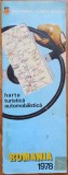 Romania, harta turistica automobilistica// ACR 1978