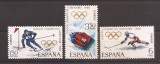Spania 1968 - Jocurile Olimpice de iarnă - Grenoble, Franța, MNH