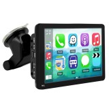 Sistem Multimedia Techstar&reg; Apple Carplay/Android 7096, Ecran Tactil, 7 Inch 1024x600 HD IPS, Bluetooth, Mirror Link, Card TF, USB, AUX, Negru