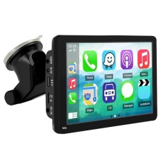 Sistem Multimedia Techstar&reg; Apple Carplay/Android 7096, Ecran Tactil, 7 Inch 1024x600 HD IPS, Bluetooth, Mirror Link, Card TF, USB, AUX, Negru