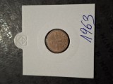 1 penni 1963