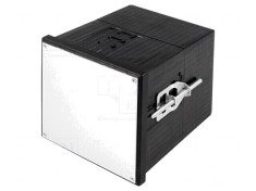 Carcasă neagră Uninorm 96x96x109.5mm foto