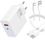 Incarcator Rapid Universal MDY-11-EZ cu 2 Porturi Usb 67W si Cablu